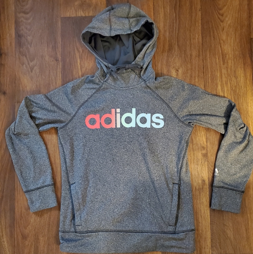 Adidas rainbow hoodie Med
